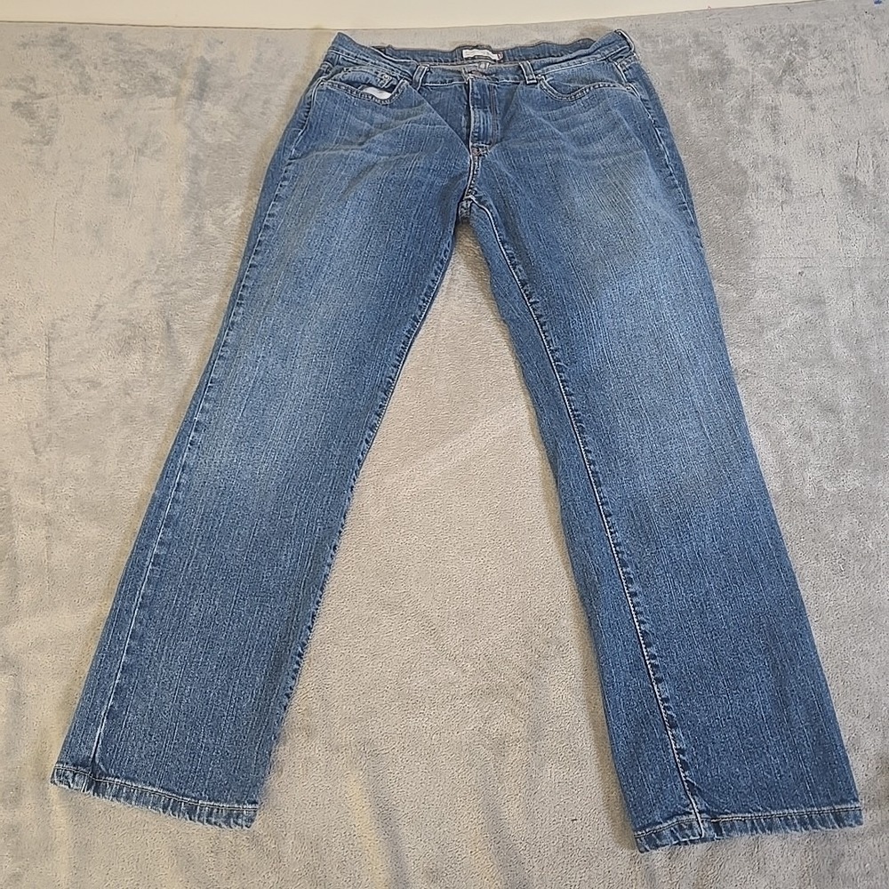 Levis 505 Jeans Womens 12 Short Blue Straight Leg Denim Mid‎ Rise Casual